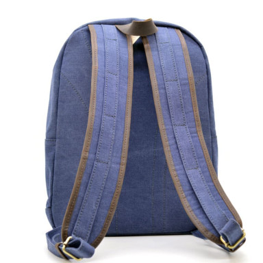 Youth backpack canvas with leather inserts RK-7224-4lx TARWA