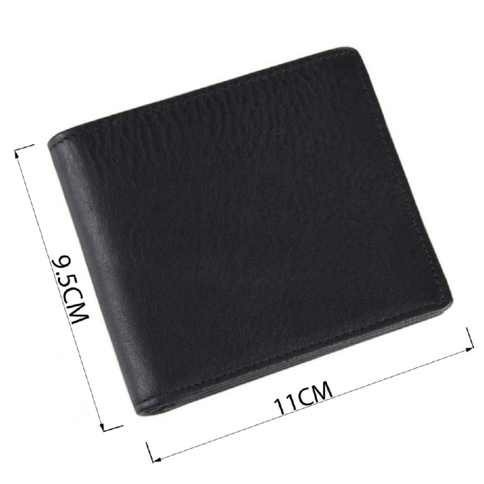 Men's Vintage Wallet 14516 Leather Black