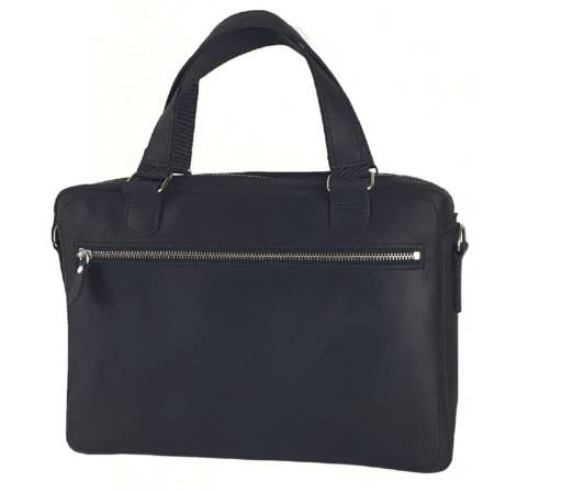 Шкіряна сумка BGS фомат А4 чорна BGS3175