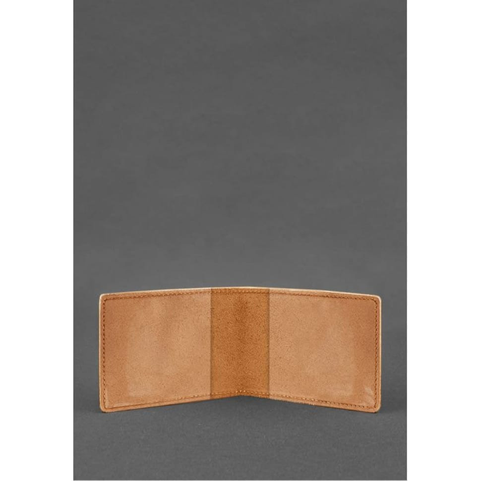 Кожаная обложка для разрешения на оружие светло-коричневая Crazy Horse