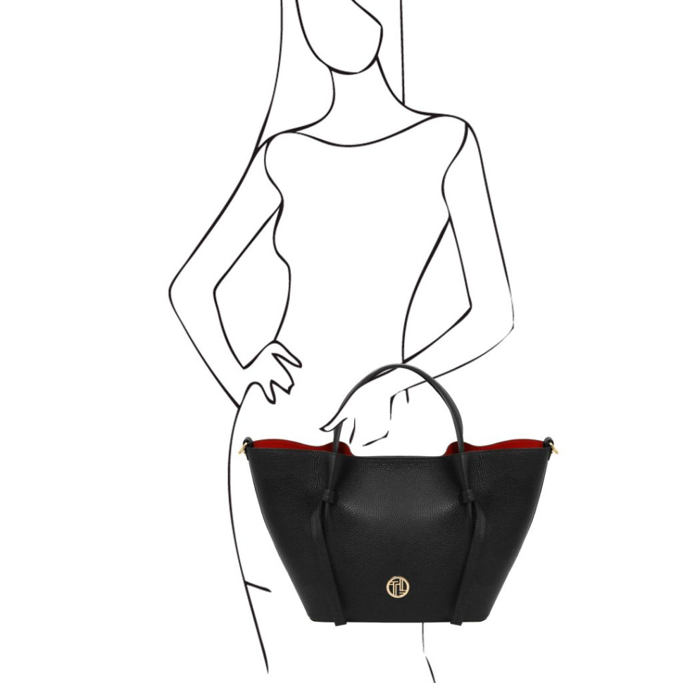 Legame Leather shopping bag - Large size