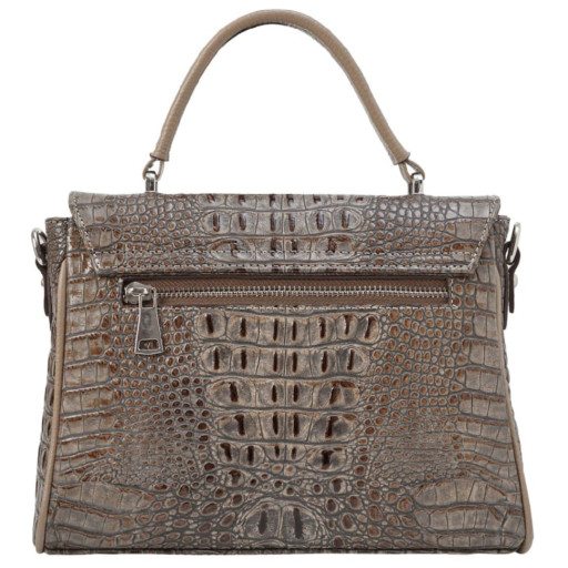 Сумка жіноча шкіряна Desisan 2069-830 бежевий кроко