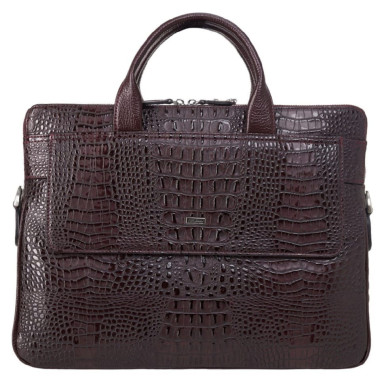 Портфель шкіра Desisan 1348-60 бордо кроко