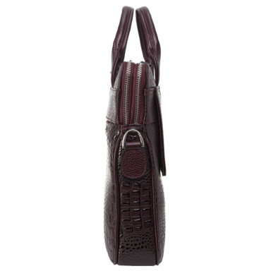 Портфель шкіра Desisan 1348-60 бордо кроко