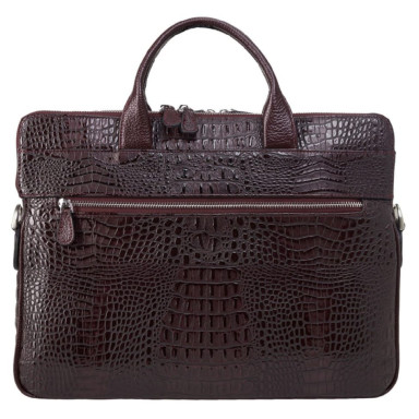 Портфель шкіра Desisan 1348-60 бордо кроко