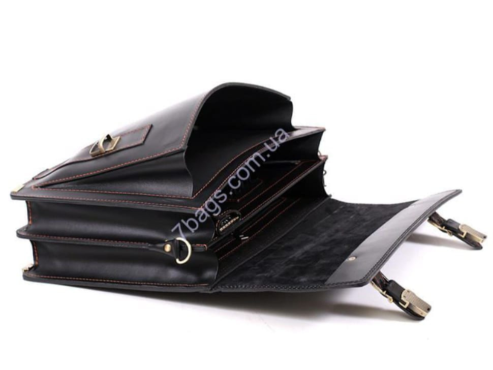 Стильний чоловічий портфель з натуральної шкіри, ручна робота