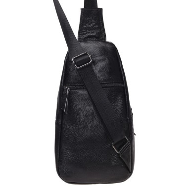 Men's leather backpack Keizer K11037-black