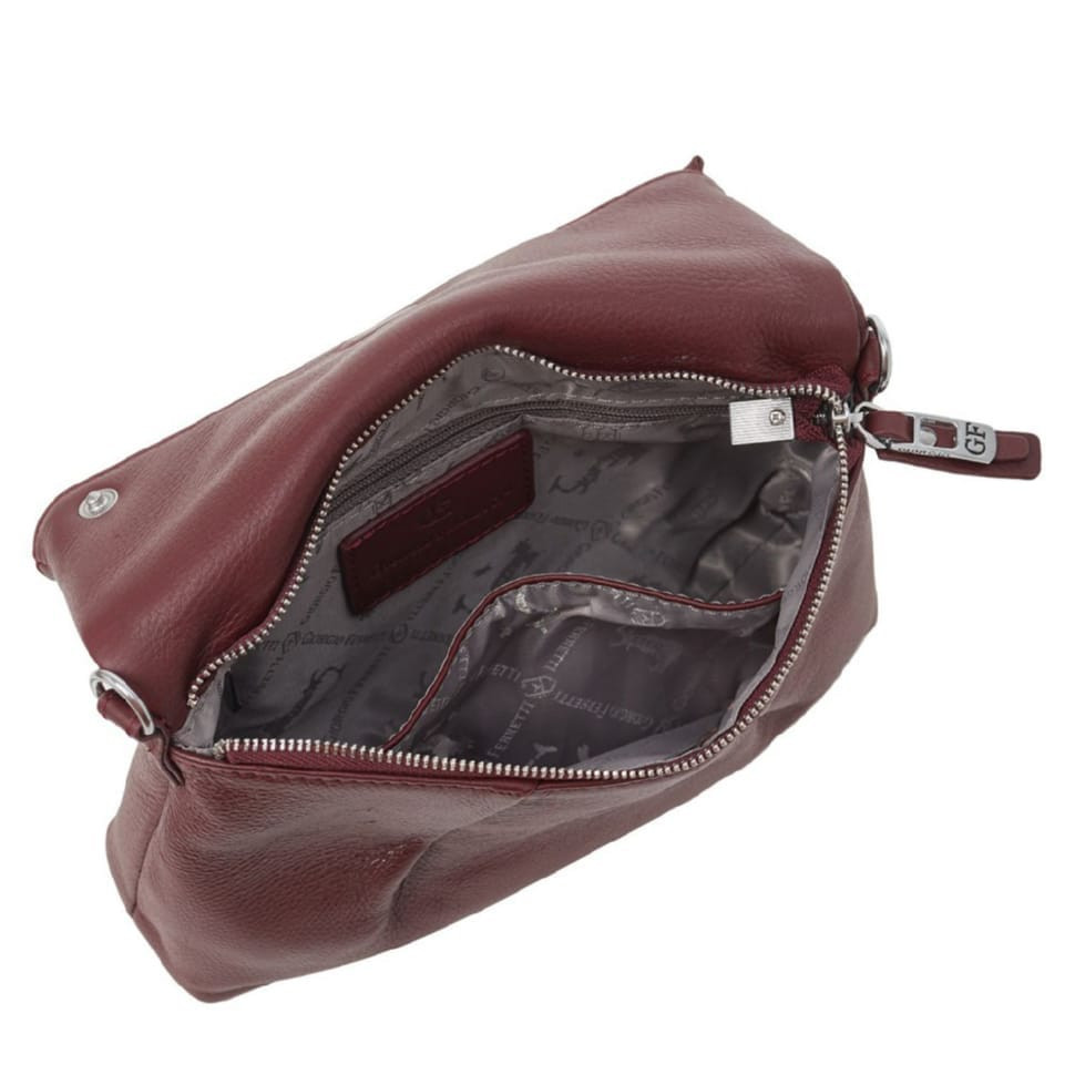 Сумка женская кожаная GIORGIO FERRETTI GF2020738-339 бордо