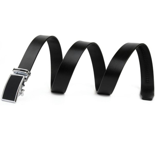 Ремінь чоловічий з матовою чорною вставкою на пряжці Vintage 20289 Чорний