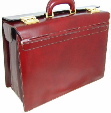 Pratesi RCH388 - Lorenzo il Magnifico Pilot Case in cow leather Radica Chianti