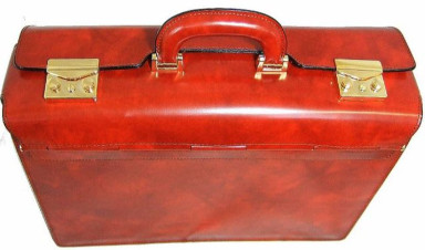Pratesi RCH388 - Lorenzo il Magnifico Pilot Case in cow leather Radica Chianti