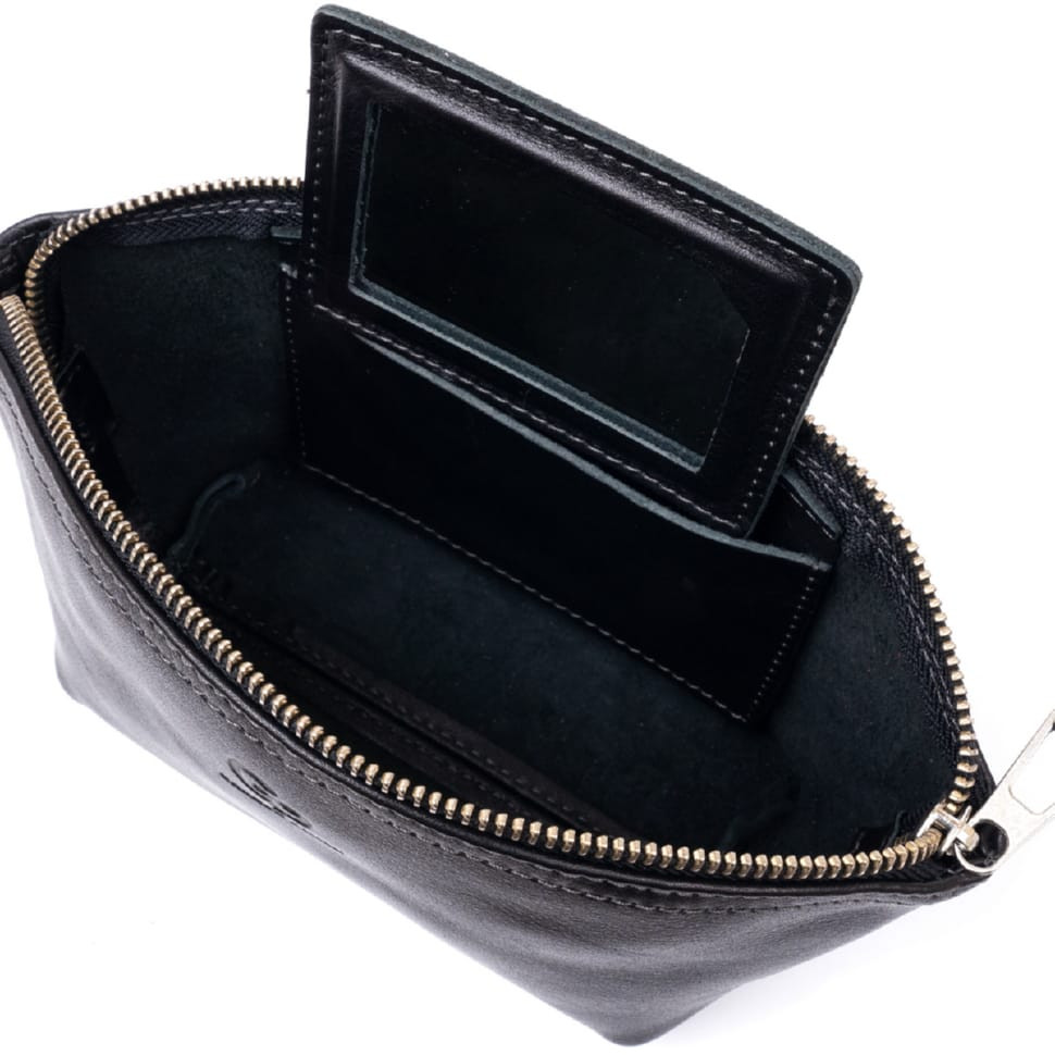 Шкіряна обкладинка для автодокументів GRANDE PELLE 11495 Чорний