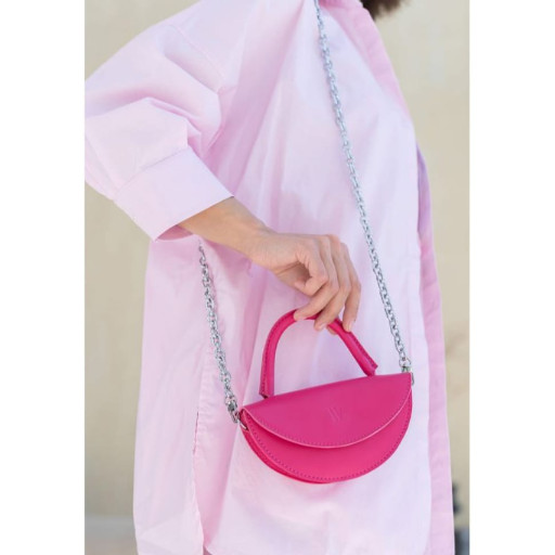 Жіноча шкіряна сумка Сhris micro фуксія