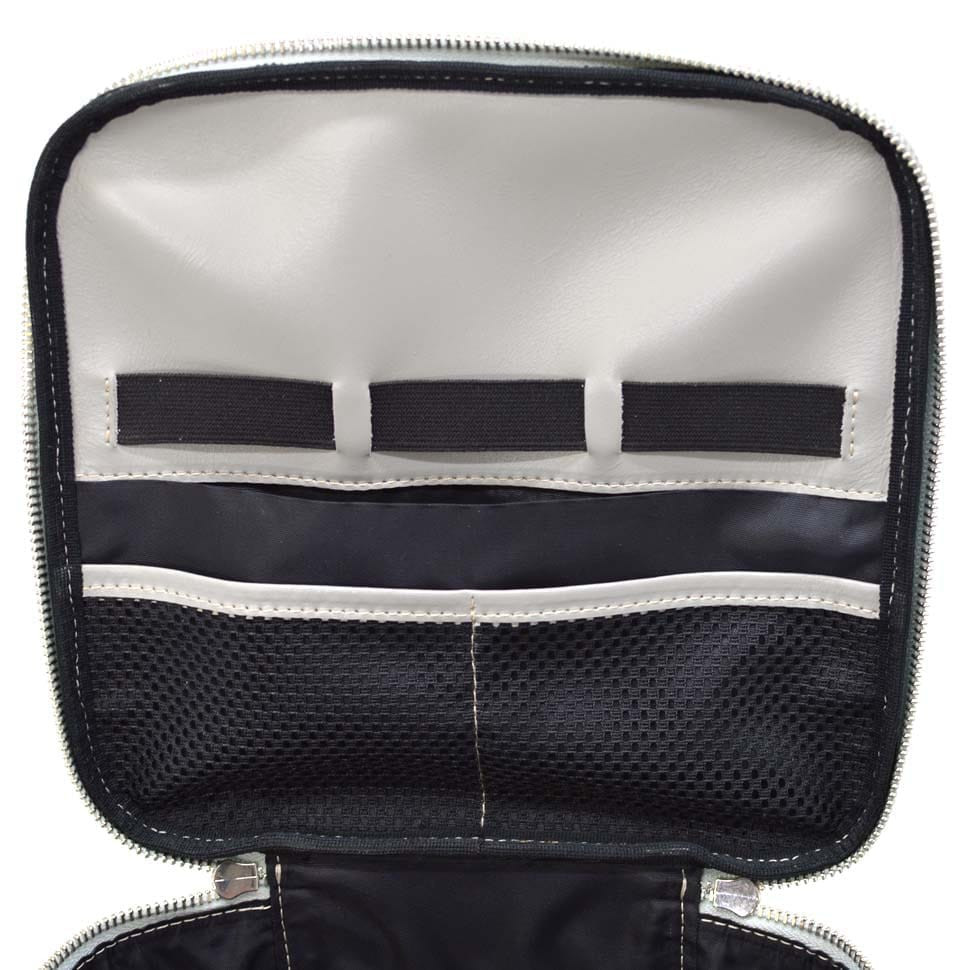 Beauty case, leather cosmetic bag, organizer for cosmetics TARWA GJ-1001-4lx