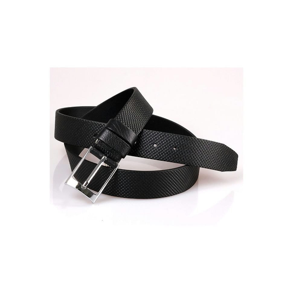 Ремінь шкіряний YSK джинсовий 4см 4-2097-1 чорний