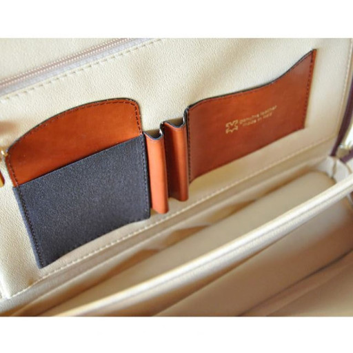 Pratesi RBL116/15 - Raffaello Laptop Bag 15 in cow leather Radica Blue