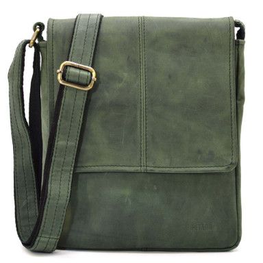 Mens shoulder bag TARWA RE-1301-3md green