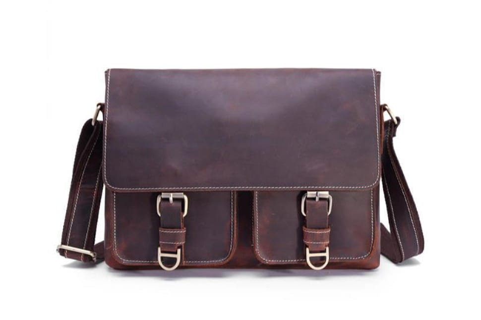 Якісна шкіряна сумка, колір коричневий, Bexhill bx1058