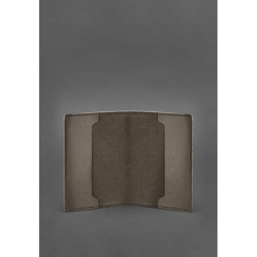 Шкіряна обкладинка для службового посвідчення військовослужбовця Держспецзв'язку темно-коричнева Crazy Horse