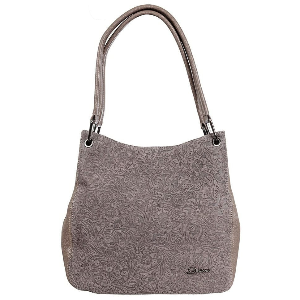 Сумка жіноча шкіряна Desisan 582-223 бежевий замш