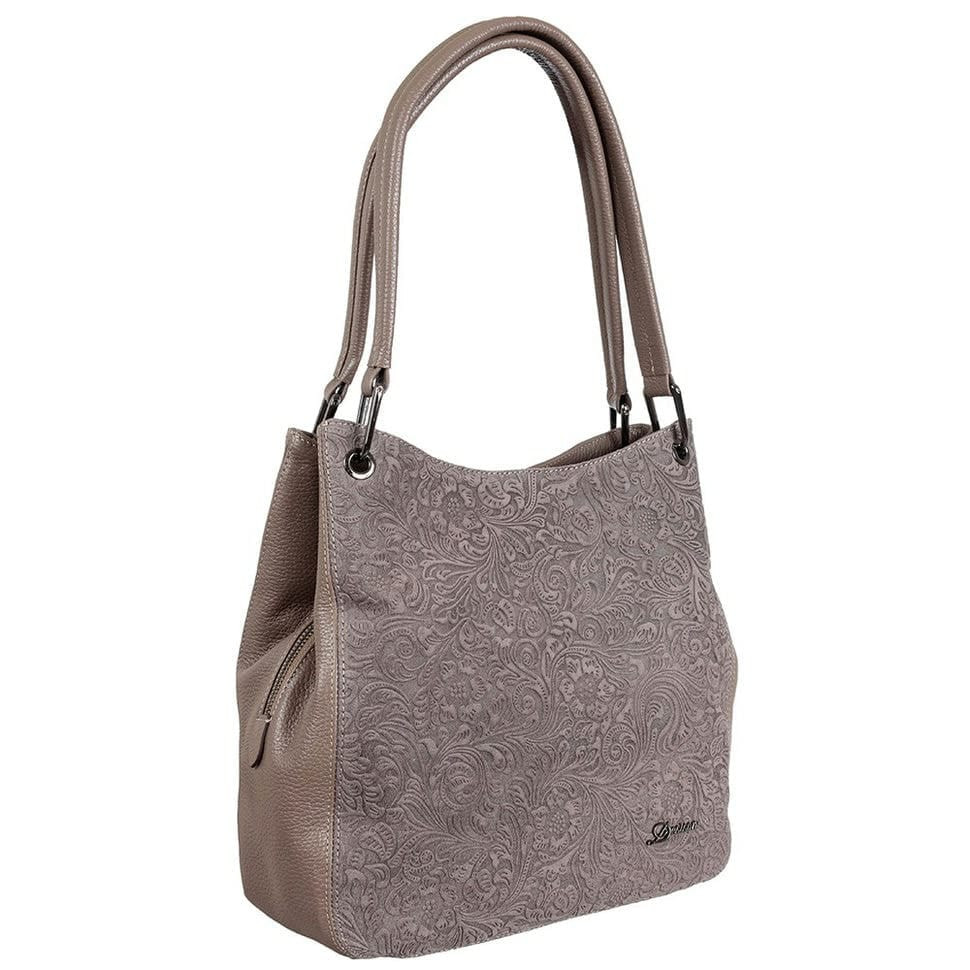 Сумка жіноча шкіряна Desisan 582-223 бежевий замш