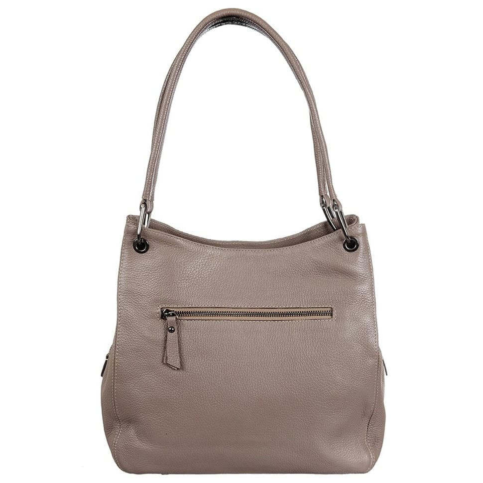 Сумка жіноча шкіряна Desisan 582-223 бежевий замш