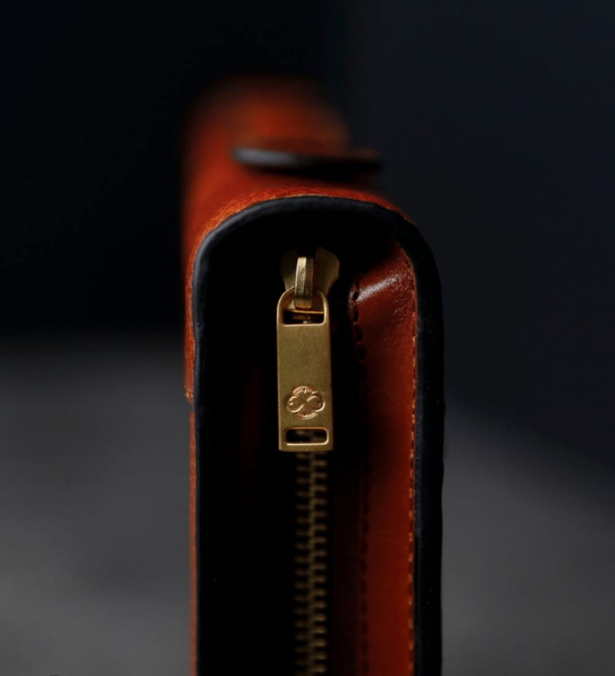 Шкіряна папка з палітуркою - Joy in the Morning - Коньячно-коричневий колір - Time Resistance 5246501