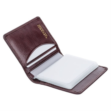 Business card holder Visconti TSC40 Camper (Brown)