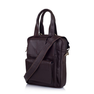 Leather men's bag GC-7266-2md TARWA