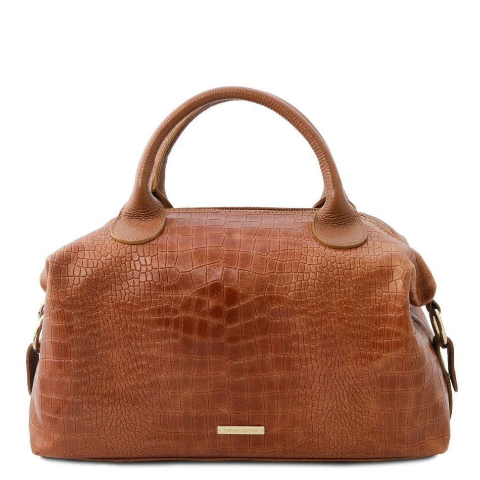 TL Bag Сумка з принтом Croc з м'якої шкіри максі-сумка з принтом Tuscany TL142121