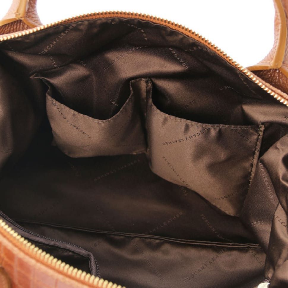 TL Bag Сумка з принтом Croc з м'якої шкіри максі-сумка з принтом Tuscany TL142121