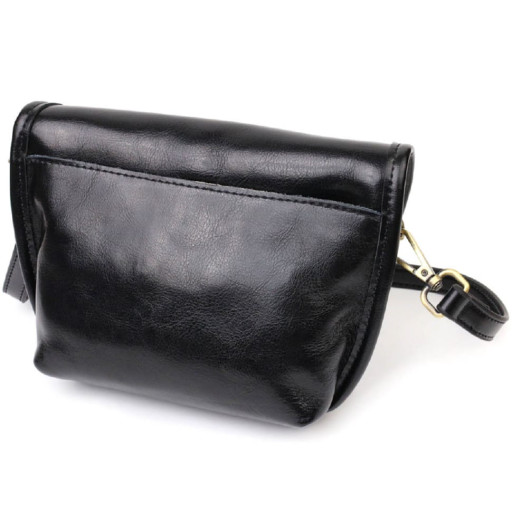 Ідеальна сумка крос-боді з натуральної шкіри 22132 Vintage Чорна