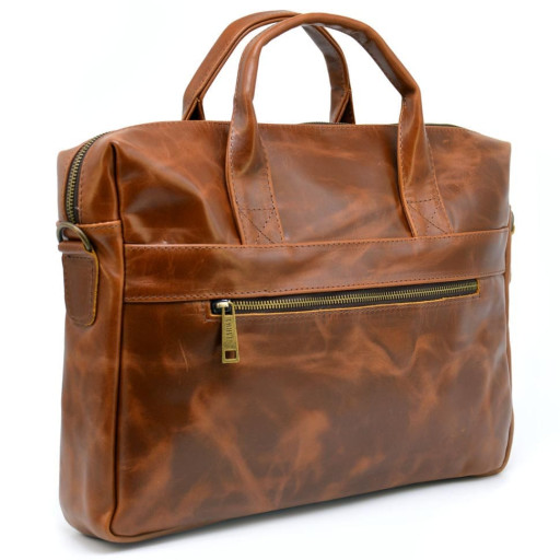 Руда шкіряна чоловіча сумка GB-7122-3md TARWA