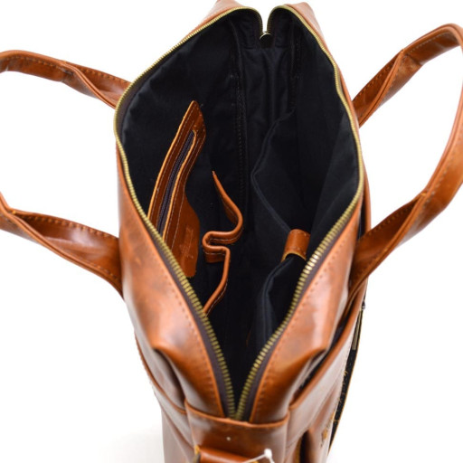 Руда шкіряна чоловіча сумка GB-7122-3md TARWA