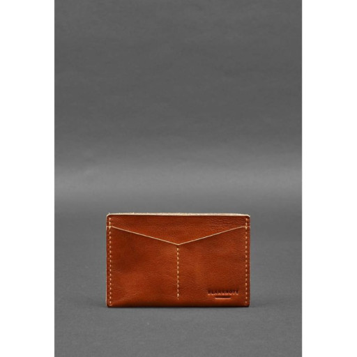 Шкіряна обкладинка-органайзер для документів 6.2 світло-коричневий краст