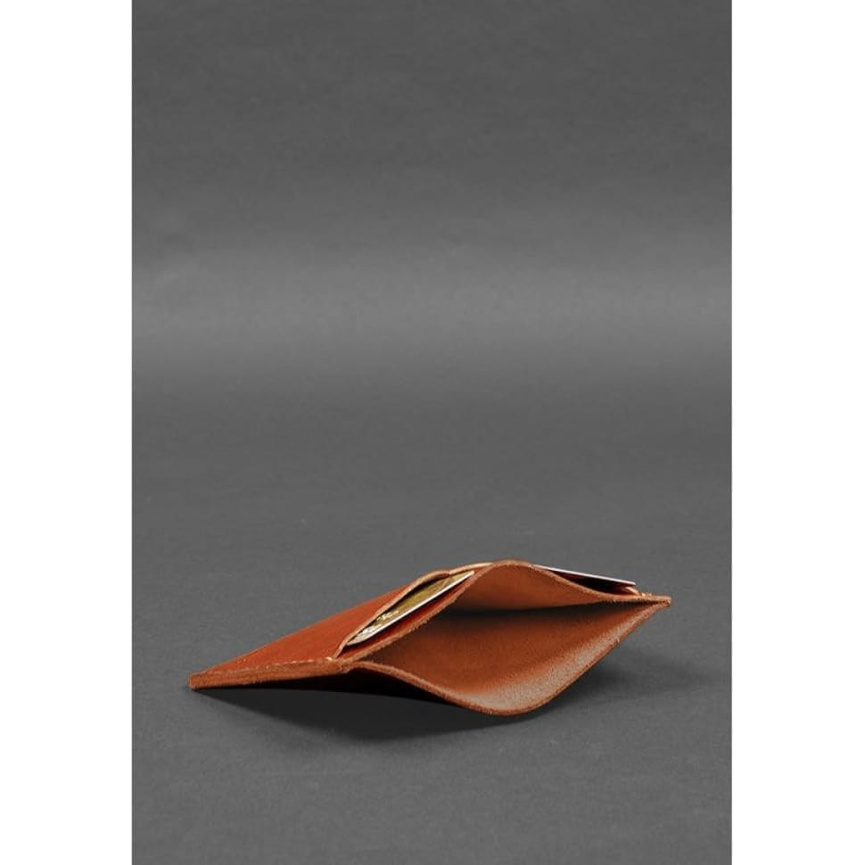 Кожаная обложка-органайзер для документов 6.2 светло-коричневый краст