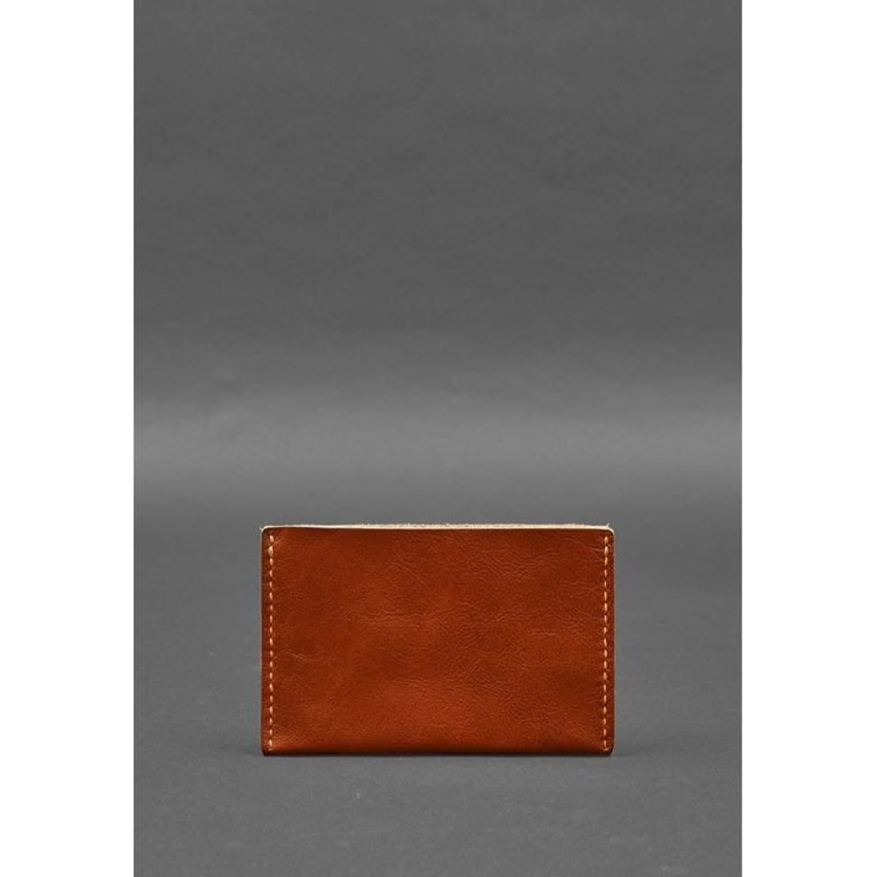 Кожаная обложка-органайзер для документов 6.2 светло-коричневый краст