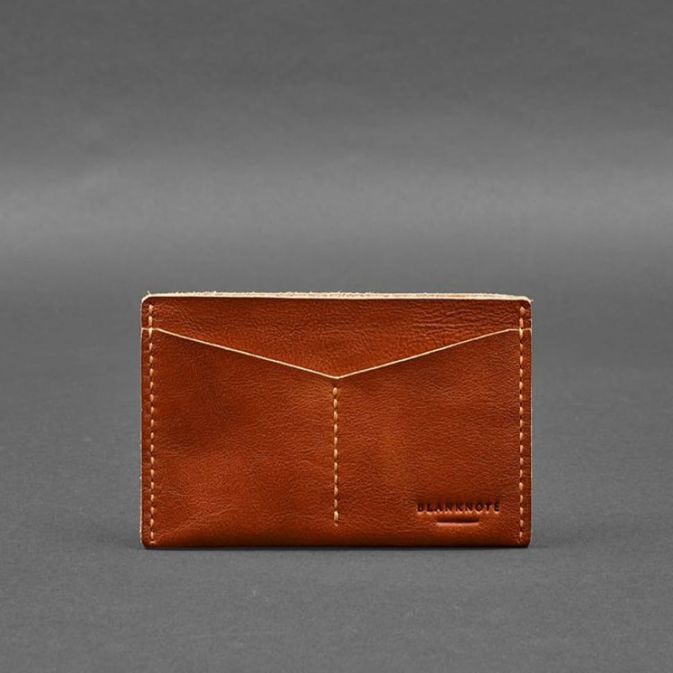 Кожаная обложка-органайзер для документов 6.2 светло-коричневый краст