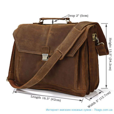 Briefcase large horse leather 7083