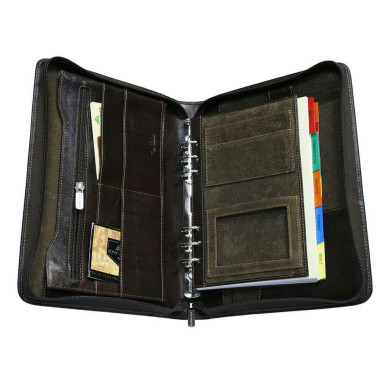 Leather notepad Italico 1367 moro brown