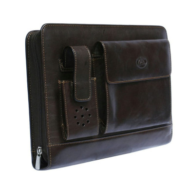 Leather notepad Italico 1367 moro brown