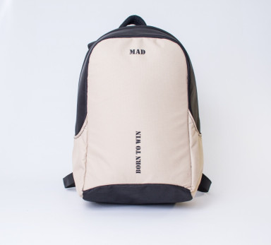 Anti-theft laptop backpack BOOSTER beige by MAD™