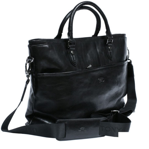 Сумка шкіряна Italico 7615 чорний