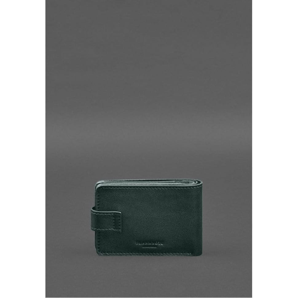 Leather wallet-cover for combat participant ID (UCD) Green