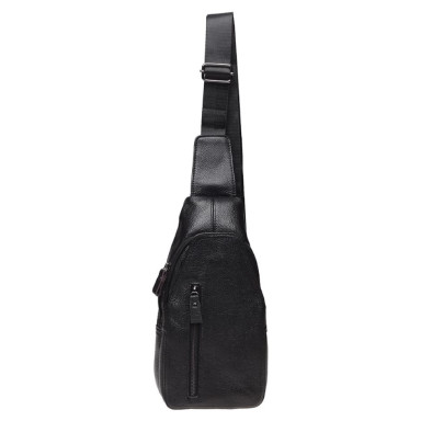 Men's backpack leather Keizer K15038-black