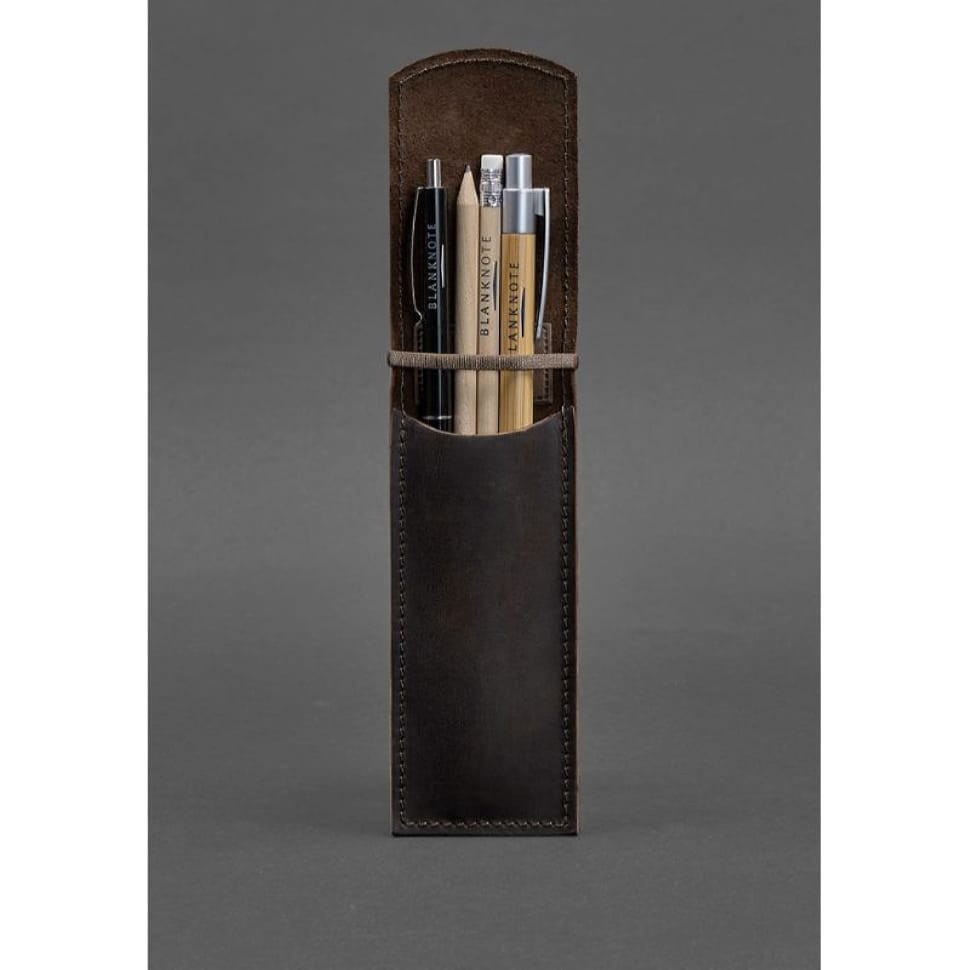 Шкіряний чохол для ручок 1.0 темно-коричневий