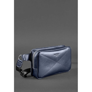 Dropbag Maxi Leather Belt Bag Dark Blue