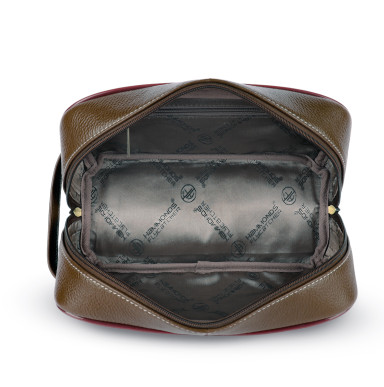 Hammonds Flycatcher TC4003 Brushwood Leather Toiletry Bag (Brown)