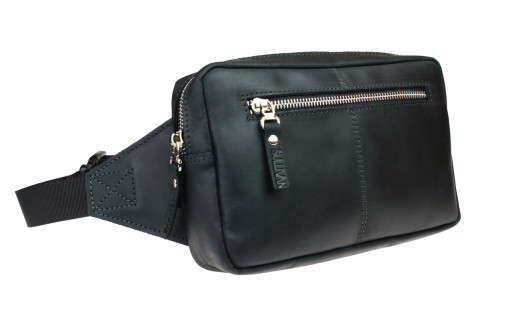 Сумка бананка на пояс на плече 106-1 (26) чорна