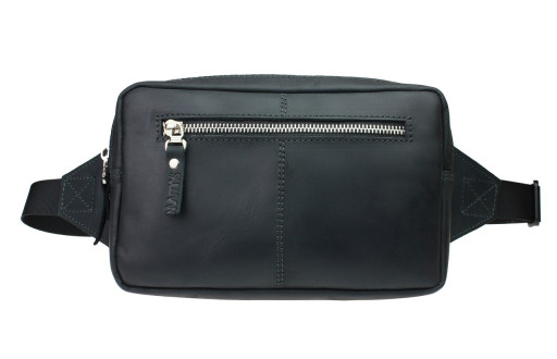 Сумка бананка на пояс на плече 106-1 (26) чорна